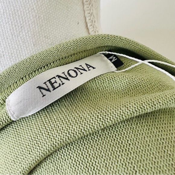 Boutique Green Knit Long Sleeve Sweater & Drawstring Pocket Shorts Set - Picture 7 of 13